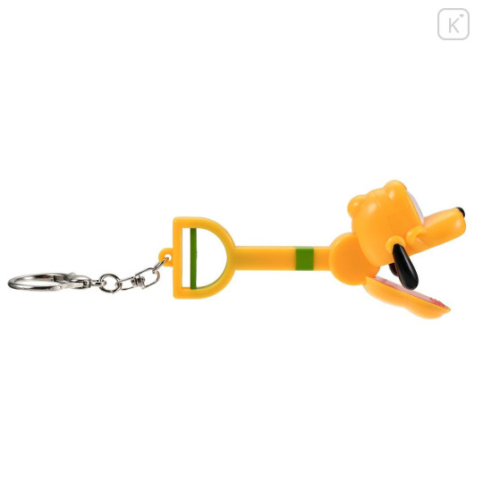 Japan Disney Store Snack Grabber Keychain - Pluto : 3D Face Key Chain Fes - 4
