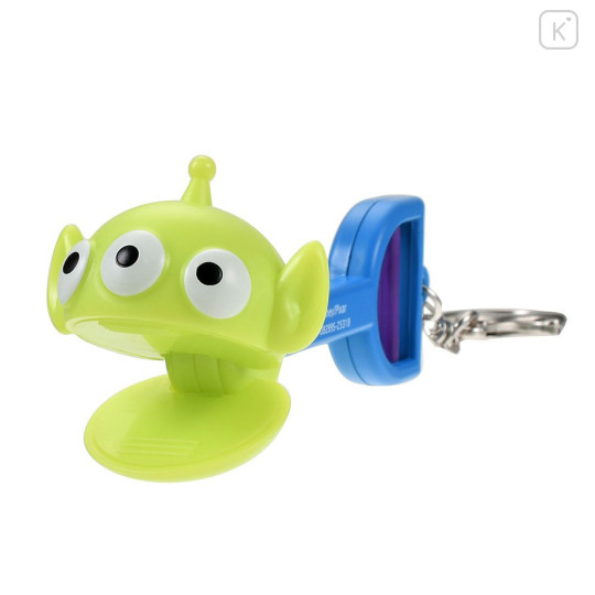 Japan Disney Store Snack Grabber Keychain - Toy Story Little Green Men Aliens : 3D Face Key Chain Fes - 1