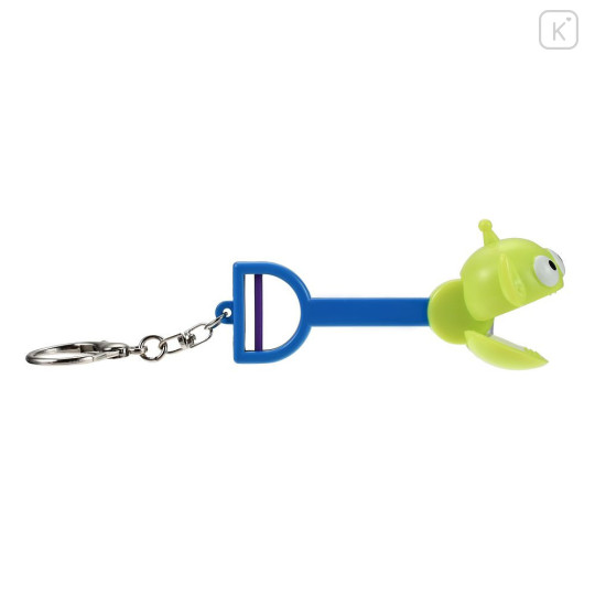 Japan Disney Store Snack Grabber Keychain - Toy Story Little Green Men Aliens : 3D Face Key Chain Fes - 4