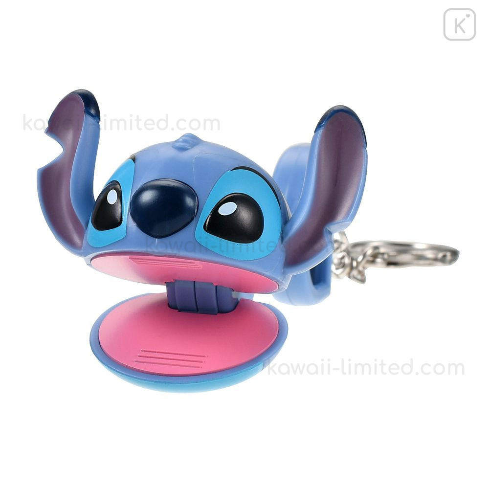 Japan Disney Store Snack Grabber Keychain - Stitch : 3D Face Key Chain ...