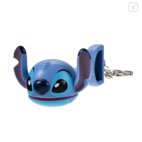 Japan Disney Store Snack Grabber Keychain - Stitch : 3D Face Key Chain Fes - 2
