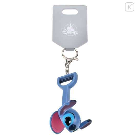 Japan Disney Store Snack Grabber Keychain - Stitch : 3D Face Key Chain Fes - 3