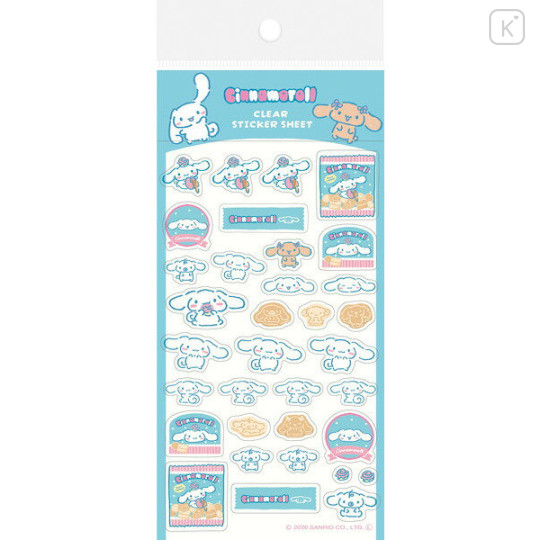 Japan Sanrio Transparent Sticker Sheet - Cinnamoroll : Snack Party - 1