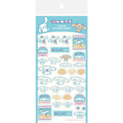 Japan Sanrio Transparent Sticker Sheet - Cinnamoroll : Snack Party
