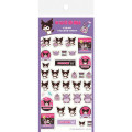 Japan Sanrio Transparent Sticker Sheet - Kuromi : Snack Party - 1