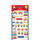 Japan Sanrio Transparent Sticker Sheet - Patty & Jimmy : Snack Party