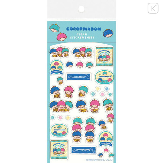 Japan Sanrio Transparent Sticker Sheet - Goropikadon : Snack Party - 1