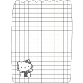 Japan Sanrio Die-cut Memo Pad - Hello Kitty : Snack Party - 2