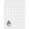 Japan Sanrio Die-cut Memo Pad - My Melody : Snack Party - 2