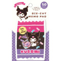 Japan Sanrio Die-cut Memo Pad - Kuromi : Snack Party - 1