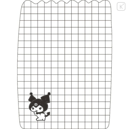 Japan Sanrio Die-cut Memo Pad - Kuromi : Snack Party - 2