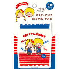 Japan Sanrio Die-cut Memo Pad - Patty & Jimmy : Snack Party