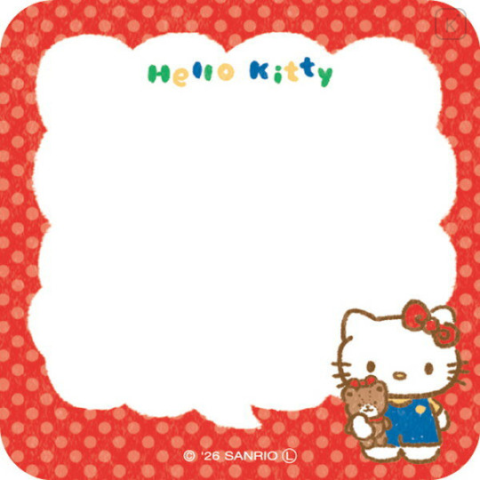 Japan Sanrio Message Sticky Notes - Hello Kitty : Snack Party - 2