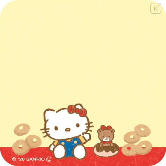 Japan Sanrio Message Sticky Notes - Hello Kitty : Snack Party - 3