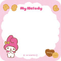 Japan Sanrio Message Sticky Notes - My Melody : Snack Party - 2