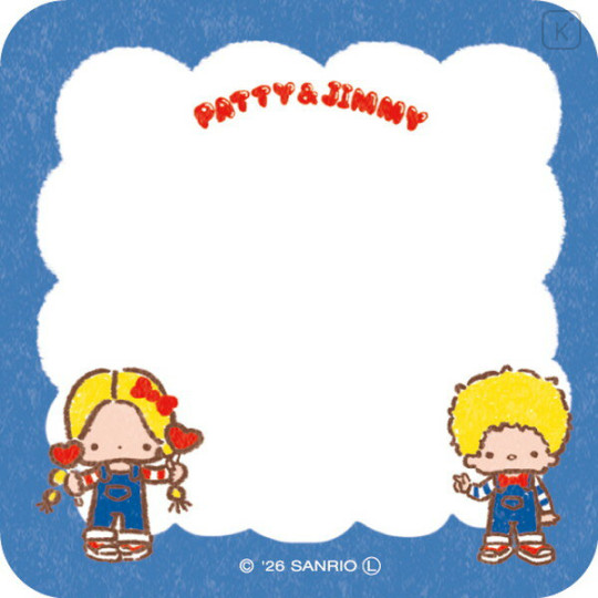 Japan Sanrio Message Sticky Notes - Patty & Jimmy : Snack Party - 2