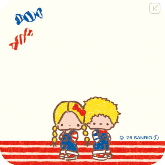 Japan Sanrio Message Sticky Notes - Patty & Jimmy : Snack Party - 3