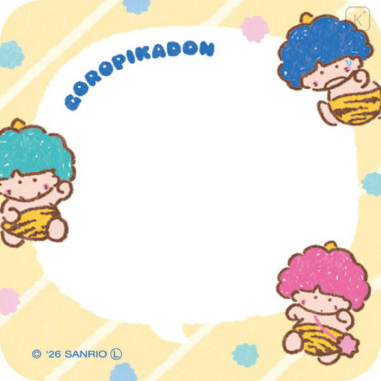 Japan Sanrio Message Sticky Notes - Goropikadon : Snack Party - 2