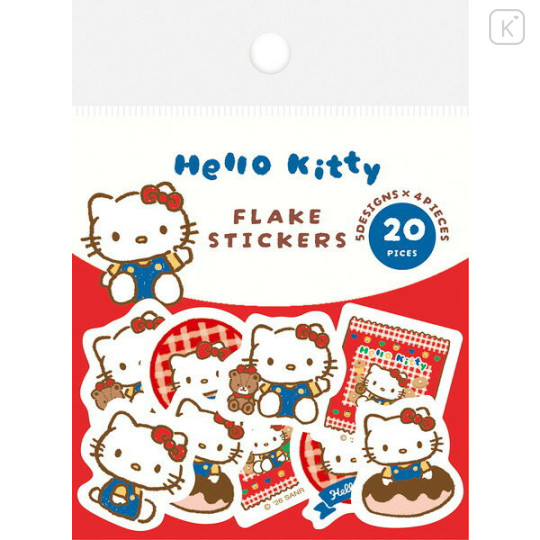 Japan Sanrio Flake Stickers - Hello Kitty : Snack Party - 1