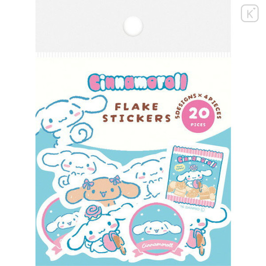 Japan Sanrio Flake Stickers - Cinnamoroll : Snack Party - 1