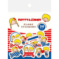 Japan Sanrio Flake Stickers - Patty & Jimmy : Snack Party - 1