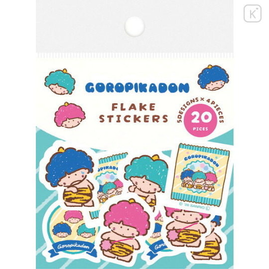 Japan Sanrio Flake Stickers - Goropikadon : Snack Party - 1