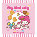 Japan Sanrio Memo Pad - My Melody : Snack Party - 1