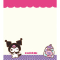 Japan Sanrio Memo Pad - Kuromi : Snack Party - 3