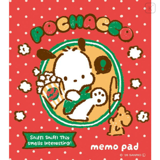 Japan Sanrio Memo Pad - Pochacco : Snack Party - 1