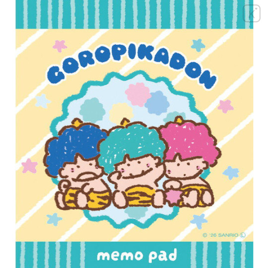 Japan Sanrio Memo Pad - Goropikadon : Snack Party - 1
