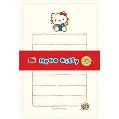 Japan Sanrio Mini Letter Set - Hello Kitty : Snack Party