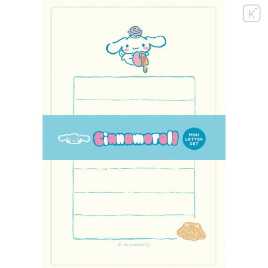 Japan Sanrio Mini Letter Set - Cinnamoroll : Snack Party - 1