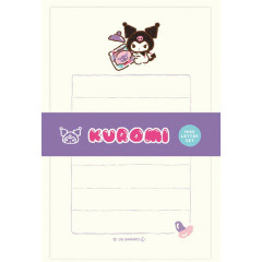 Japan Sanrio Mini Letter Set - Kuromi : Snack Party