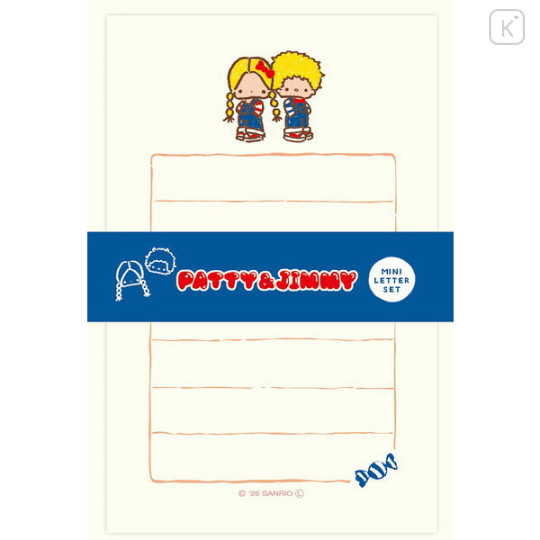 Japan Sanrio Mini Letter Set - Patty & Jimmy : Snack Party - 1