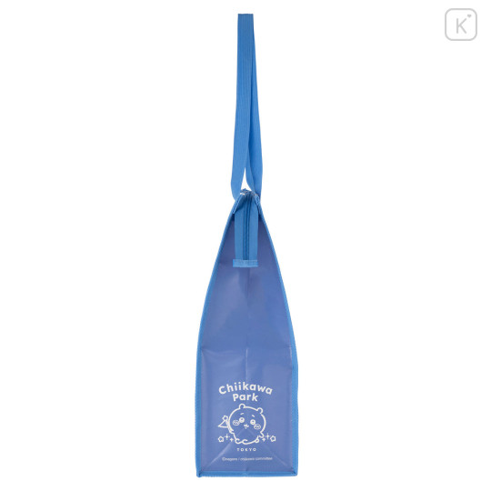 Japan Chiikawa Souvenir Laminated Woven PP Eco Shopping Bag - Chiikawa & Hachiware & Usagi : Chiikawa Park Flag Purple - 3