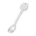 Japan Chiikawa Stainless Steel Spoon - Hachiware : Chiikawa Park Embossed Face Prisoner - 4