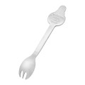 Japan Chiikawa Stainless Steel Spoon - Usagi : Chiikawa Park Embossed Face Prisoner - 5