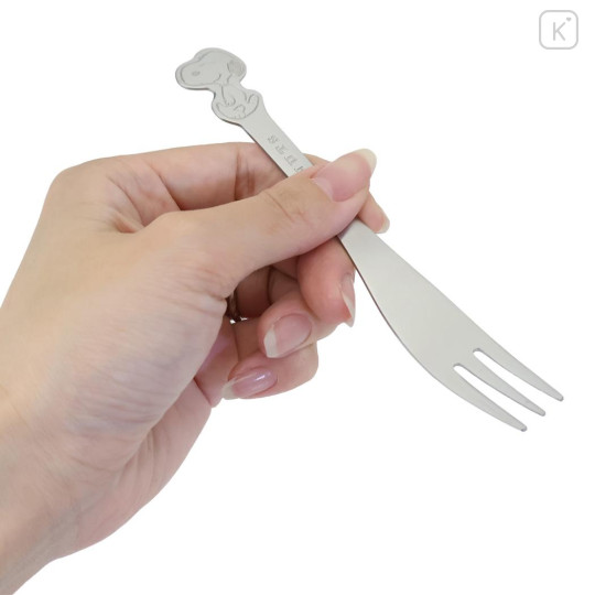 Japan Peanuts Stainless Steel Fork (M) - Snoopy : Embossed - 2