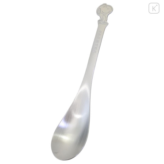 Japan Peanuts Stainless Steel Spoon (L) - Snoopy : Embossed - 1