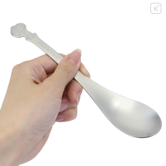 Japan Peanuts Stainless Steel Spoon (L) - Snoopy : Embossed - 2