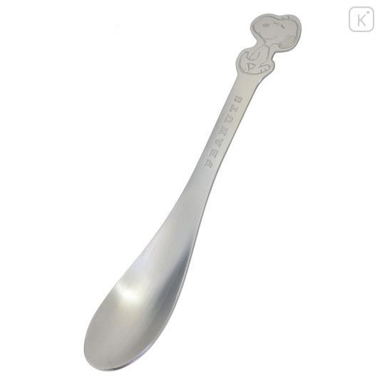 Japan Peanuts Stainless Steel Spoon (M) - Snoopy : Embossed - 1