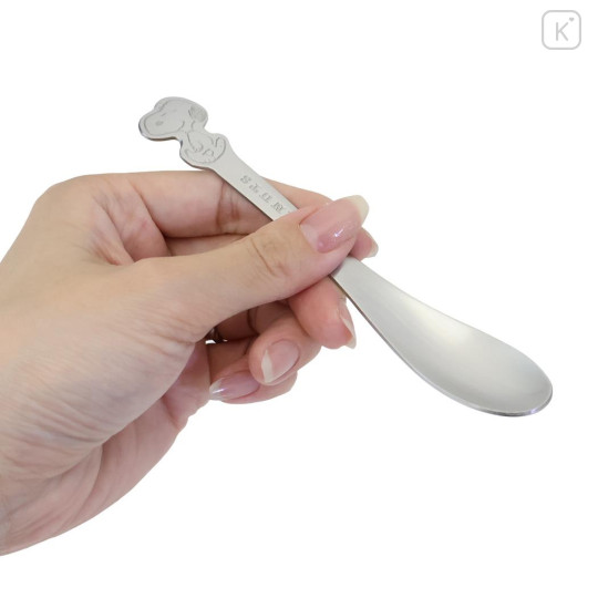 Japan Peanuts Stainless Steel Spoon (M) - Snoopy : Embossed - 2