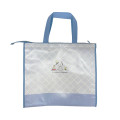 Japan Peanuts Souvenir Laminated Woven PP Eco Shopping Bag - Snoopy & Woodstock : New Life Collection Blue - 2