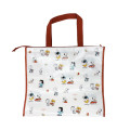 Japan Peanuts Souvenir Laminated Woven PP Eco Shopping Bag - Snoopy : New Life Collection Red - 2