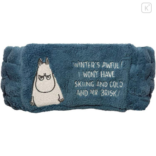 Japan Moomin Mascot Spa Headband - Moomintroll : Grumpy Dark Green - 1