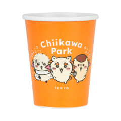 Japan Chiikawa Melamine Cup - Kurimanju & Rakko & Shisa : Chiikawa Park Paper Cup Style Orange