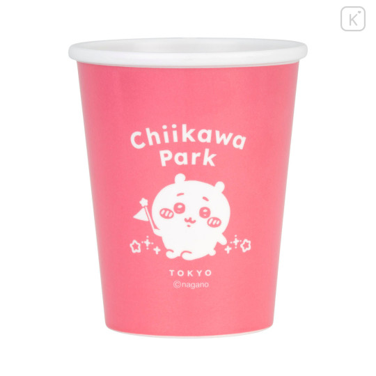 Japan Chiikawa Melamine Cup - Chiikawa & Hachiware & Usagi : Chiikawa Park Paper Cup Style Pink - 5