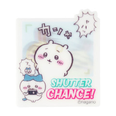 Japan Chiikawa Die-cut Vinyl Sticker - Chiikawa & Hachiware : Chiikawa Park Photo Time