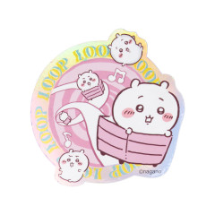 Japan Chiikawa Die-cut Vinyl Sticker - Chiikawa : Chiikawa Park Alarm Clock Corridor Pink