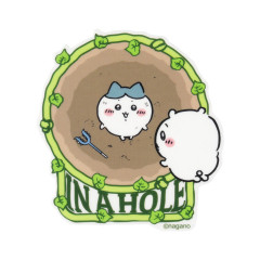 Japan Chiikawa Die-cut Vinyl Sticker - Chiikawa & Hachiware : Chiikawa Park Rescue Falling